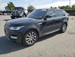 Salvage cars for sale from Copart San Martin, CA: 2016 Land Rover Range Rover Sport HSE