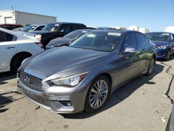 Salvage cars for sale from Copart Martinez, CA: 2018 Infiniti Q50 Luxe