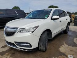 Salvage cars for sale at Shreveport, LA auction: 2015 Acura MDX Technology