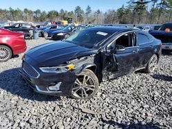 Salvage cars for sale from Copart Windham, ME: 2020 Ford Fusion Titanium