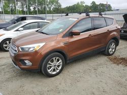 Salvage cars for sale at Spartanburg, SC auction: 2017 Ford Escape SE