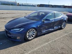 Salvage cars for sale at Van Nuys, CA auction: 2017 Tesla Model S