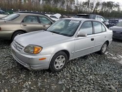 Hyundai Accent GL salvage cars for sale: 2004 Hyundai Accent GL