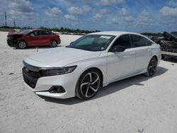 Salvage cars for sale at Arcadia, FL auction: 2021 Honda Accord Sport