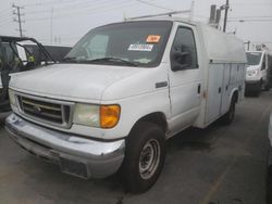 Salvage trucks for sale at Wilmington, CA auction: 2006 Ford Econoline E350 Super Duty Cutaway Van