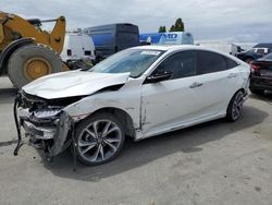 Salvage cars for sale at Hayward, CA auction: 2019 Honda Civic Touring