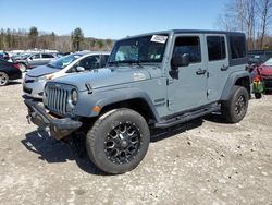 Salvage cars for sale at Candia, NH auction: 2015 Jeep Wrangler Unlimited Sport