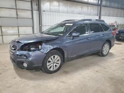 Salvage cars for sale at Des Moines, IA auction: 2015 Subaru Outback 2.5I Premium