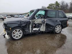 Salvage cars for sale from Copart Brookhaven, NY: 2012 Land Rover Range Rover HSE Luxury