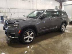 Salvage cars for sale at Avon, MN auction: 2021 Jeep Grand Cherokee L Limited