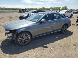 Salvage cars for sale at Kansas City, KS auction: 2019 Mercedes-Benz C 300 4matic