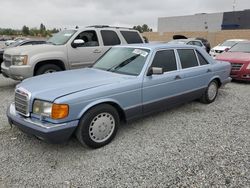 Salvage cars for sale at Mentone, CA auction: 1991 Mercedes-Benz 560 SEL
