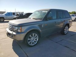 Salvage cars for sale at Grand Prairie, TX auction: 2008 Land Rover Range Rover Sport Supercharged