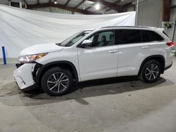 Salvage cars for sale at North Billerica, MA auction: 2017 Toyota Highlander SE