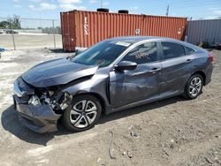 Salvage cars for sale at Homestead, FL auction: 2017 Honda Civic LX