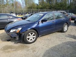 Salvage cars for sale at Waldorf, MD auction: 2003 Honda Accord LX