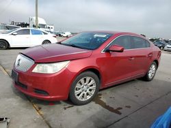Salvage cars for sale from Copart Grand Prairie, TX: 2012 Buick Lacrosse