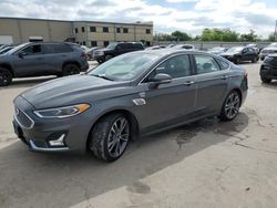 Salvage cars for sale at Wilmer, TX auction: 2020 Ford Fusion Titanium