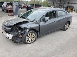 Honda Civic exl salvage cars for sale: 2012 Honda Civic EXL