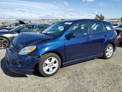 Salvage cars for sale from Copart Antelope, CA: 2005 Toyota Corolla Matrix XR