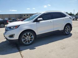 Salvage cars for sale at Wilmer, TX auction: 2015 Ford Edge Titanium