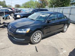 Salvage cars for sale from Copart Moraine, OH: 2013 Volkswagen Passat S