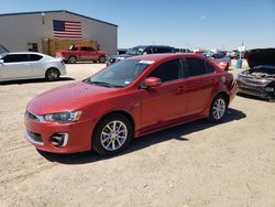 Salvage cars for sale at Amarillo, TX auction: 2016 Mitsubishi Lancer ES