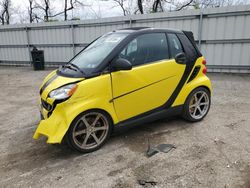 Salvage cars for sale from Copart West Mifflin, PA: 2008 Smart Fortwo Passion