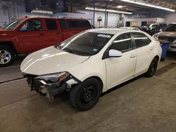 Salvage cars for sale at Wheeling, IL auction: 2015 Toyota Corolla L