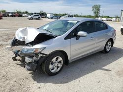 Salvage cars for sale at Kansas City, KS auction: 2014 Honda Civic LX