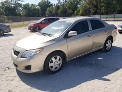 Salvage cars for sale from Copart Fort Pierce, FL: 2009 Toyota Corolla Base