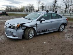 Salvage cars for sale from Copart Central Square, NY: 2015 Subaru Legacy 2.5I Premium