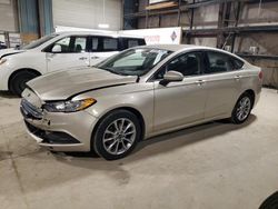 Salvage cars for sale at Eldridge, IA auction: 2017 Ford Fusion SE