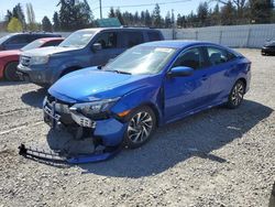 Salvage cars for sale from Copart Graham, WA: 2018 Honda Civic EX