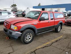 Salvage trucks for sale at Woodhaven, MI auction: 2007 Ford Ranger Super Cab