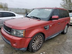 Land Rover Range Rover salvage cars for sale: 2010 Land Rover Range Rover Sport HSE