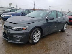 Salvage cars for sale at Chicago Heights, IL auction: 2018 Chevrolet Malibu LT