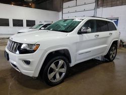 Salvage cars for sale at Blaine, MN auction: 2016 Jeep Grand Cherokee Overland