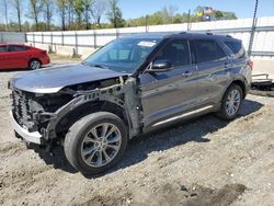 Salvage cars for sale from Copart Spartanburg, SC: 2021 Ford Explorer Limited