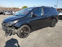 Salvage cars for sale at Wilmington, CA auction: 2020 Toyota Sienna SE