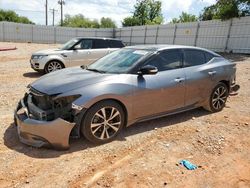 Salvage cars for sale at Oklahoma City, OK auction: 2018 Nissan Maxima 3.5S