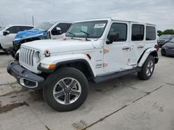 Salvage cars for sale at Grand Prairie, TX auction: 2022 Jeep Wrangler Unlimited Sahara