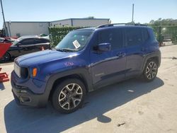 Salvage cars for sale from Copart Orlando, FL: 2017 Jeep Renegade Latitude