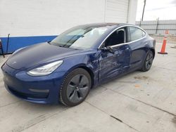 Salvage cars for sale at Farr West, UT auction: 2018 Tesla Model 3