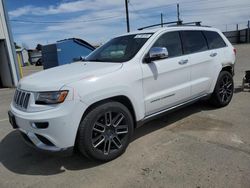 Jeep Grand Cherokee salvage cars for sale: 2015 Jeep Grand Cherokee Summit