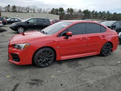 Salvage cars for sale at Exeter, RI auction: 2018 Subaru WRX Limited
