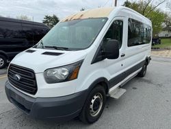 Salvage cars for sale at North Billerica, MA auction: 2017 Ford Transit T-350