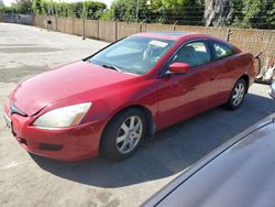 Salvage cars for sale from Copart San Martin, CA: 2005 Honda Accord SE
