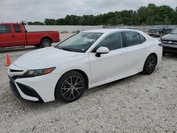 Salvage cars for sale from Copart New Braunfels, TX: 2021 Toyota Camry SE