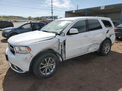 Salvage cars for sale at Colorado Springs, CO auction: 2018 Dodge Durango SXT